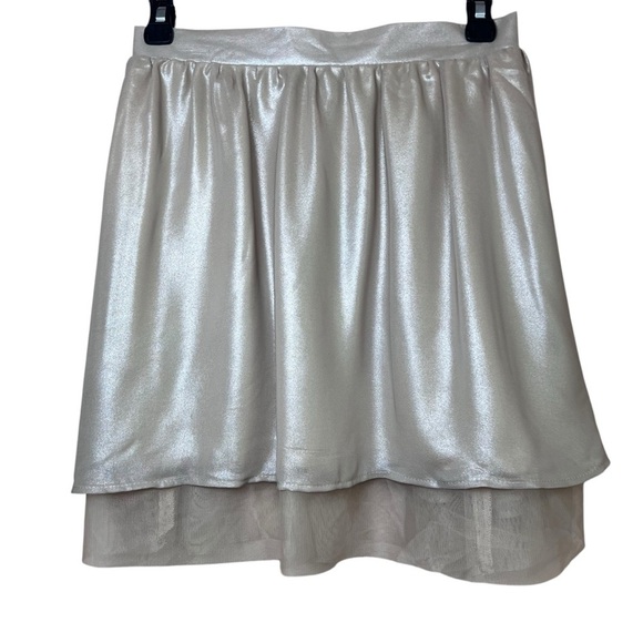 Living Doll LA Womens Mini Skirt Champagne Tulle Fairy Size Small NEW Whimsygoth - Picture 3 of 7